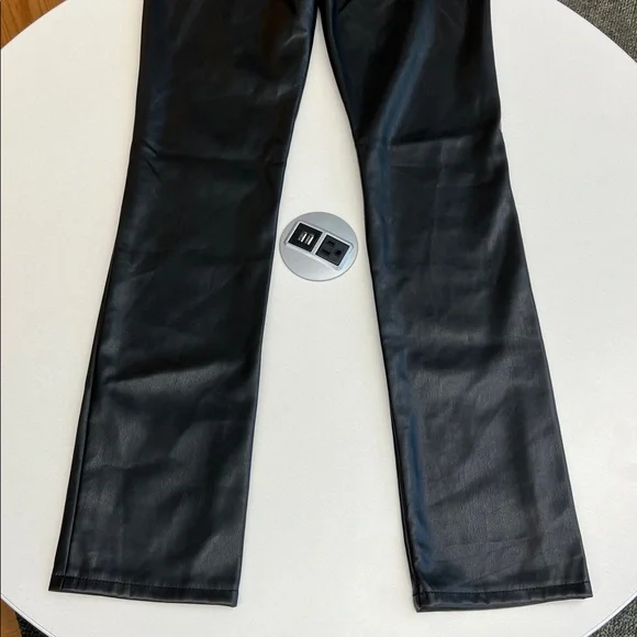 MOTHER Black Straight Leg Jeans